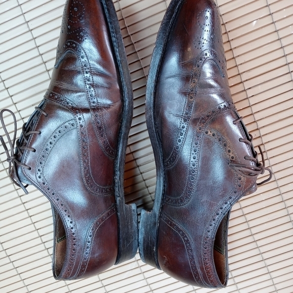 Florsheim Imperial men's brown leather wingtip Oxford. Sz 9D. 163pm - Picture 6 of 10
